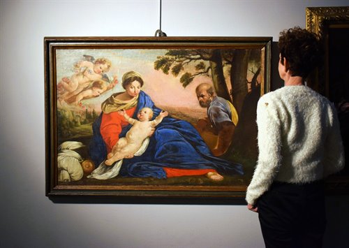 "The Holy Family: Rest During the Flight into Egypt"